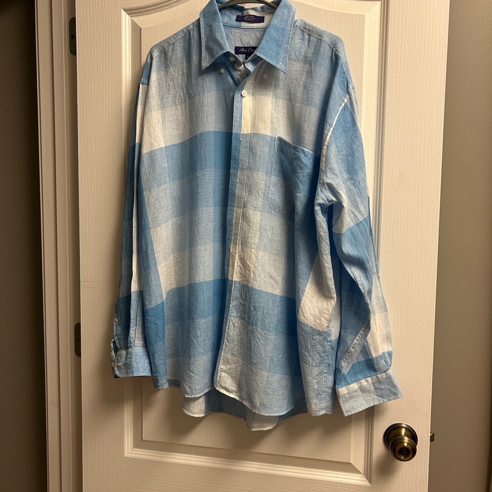 Alan Flusser Light Blue Casual Shirt